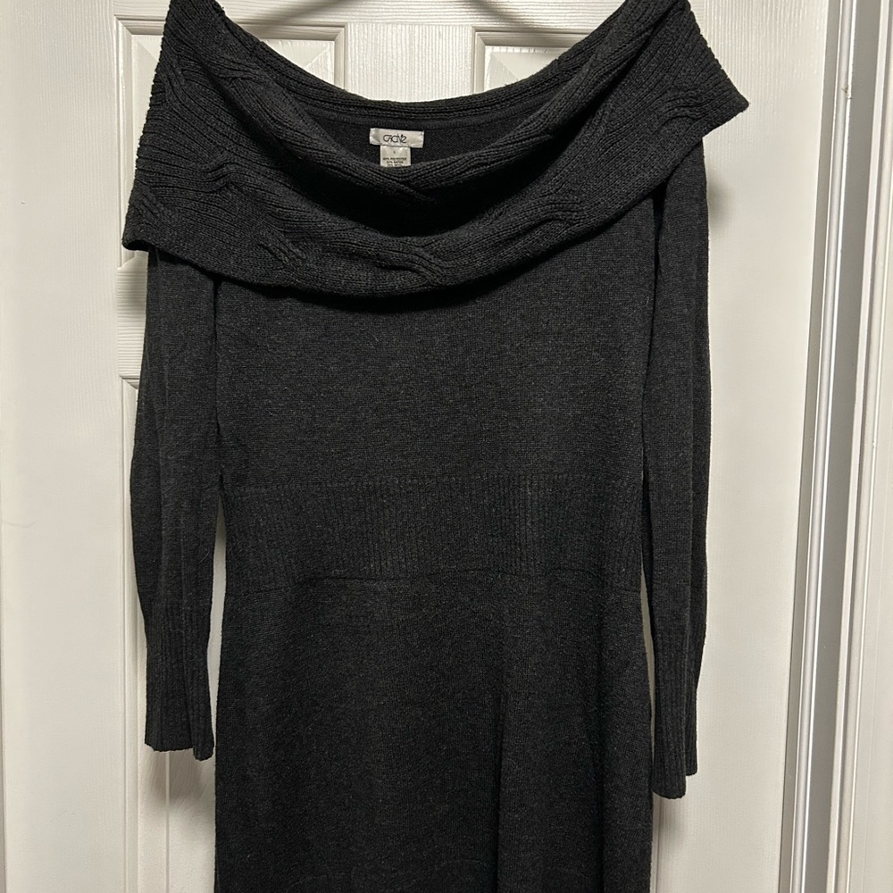 Off the shoulder sweater dress